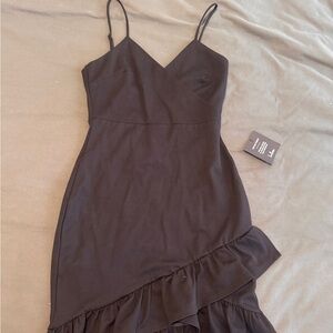 Lulu's Black Asymmetrical Dress